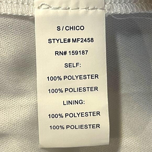 Maniju Romantic Interlude Embroidered Lace Dress White Small - Picture 10 of 11